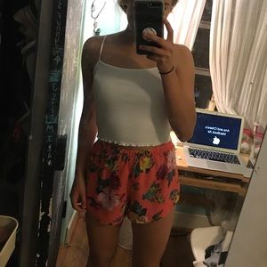Floral print shorts